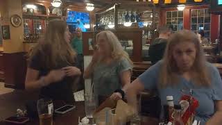 Evelyn Buskey with Chris and Courteney Schulz dancing  at Sweeney's Pub in Brick, NJ August 2, 2022