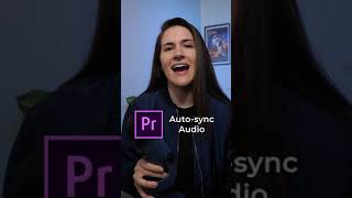 How to AUTO-SYNC AUDIO! (Premiere Pro 2022) #shorts