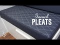 How To Sew Diamond Pleats Using A Small Throated Sewing Machine