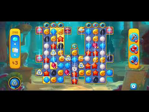 Fishdom 2792 - Hard Level (18 Moves)