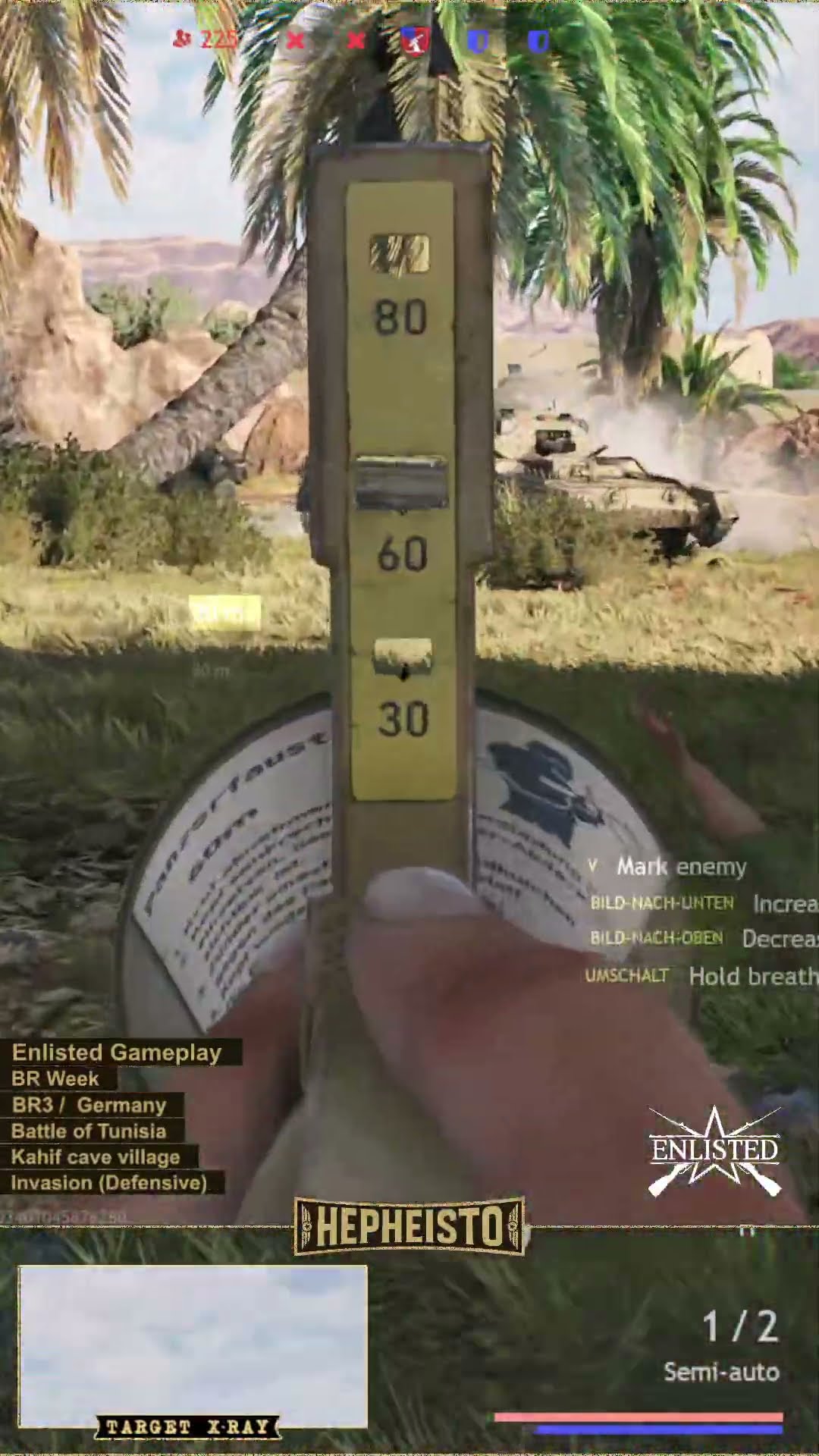 Anti Tank Gunner eliminates Tank Crusader with Panzerfaust 60