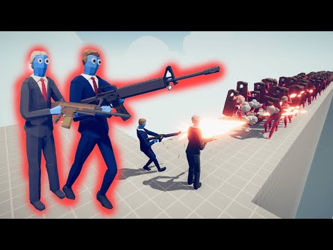 TRUMP AND BIDEN Vs 100x EVERY UNITS | Totally Accurate Battle Simulator TABS