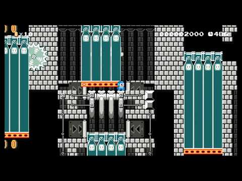 Mega Man Vs the Moving Fortress by Pördy - SUPER MARIO MAKER - NO COMMENTARY 1bf