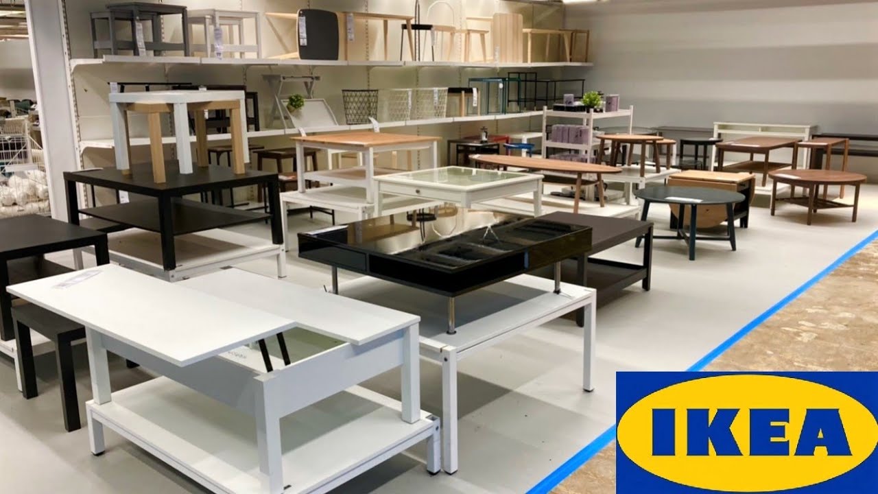 IKEA COFFEE TABLES CONSOLE TABLES TRAY TABLES FURNITURE SHOP WITH ME SHOPPING STORE WALK THROUGH