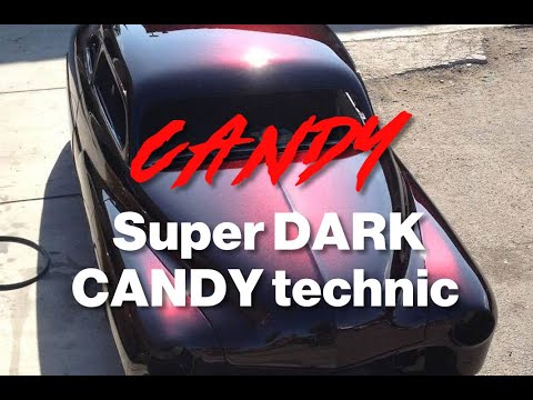 How to achieve a ultra Dark Candy red paint with only 2 coats ?