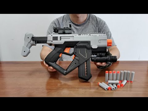 Space Sci-Fi Full Auto Dart Blaster Unboxing 2022 - R2 Electric Soft Bullet Toy Gun