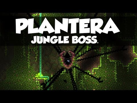 Terraria 1.2 - "PLANTERA" - New Underground Jungle Boss.