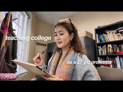 first day of class as a college professor ✏️📓 morning lecture, productive work flow, and more!