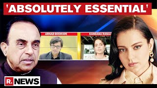 Kangana Ranaut Contacts Subramanian Swamy Over Legal Help Offer; Gets Top Marks On Guts | DOWNLOAD THIS VIDEO IN MP3, M4A, WEBM, MP4, 3GP ETC