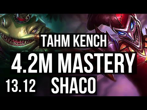 TAHM & Kai'Sa vs SHACO & Aphelios (SUP) | 4.2M mastery, 8/1/10, 300+ games | EUW Master | 13.12