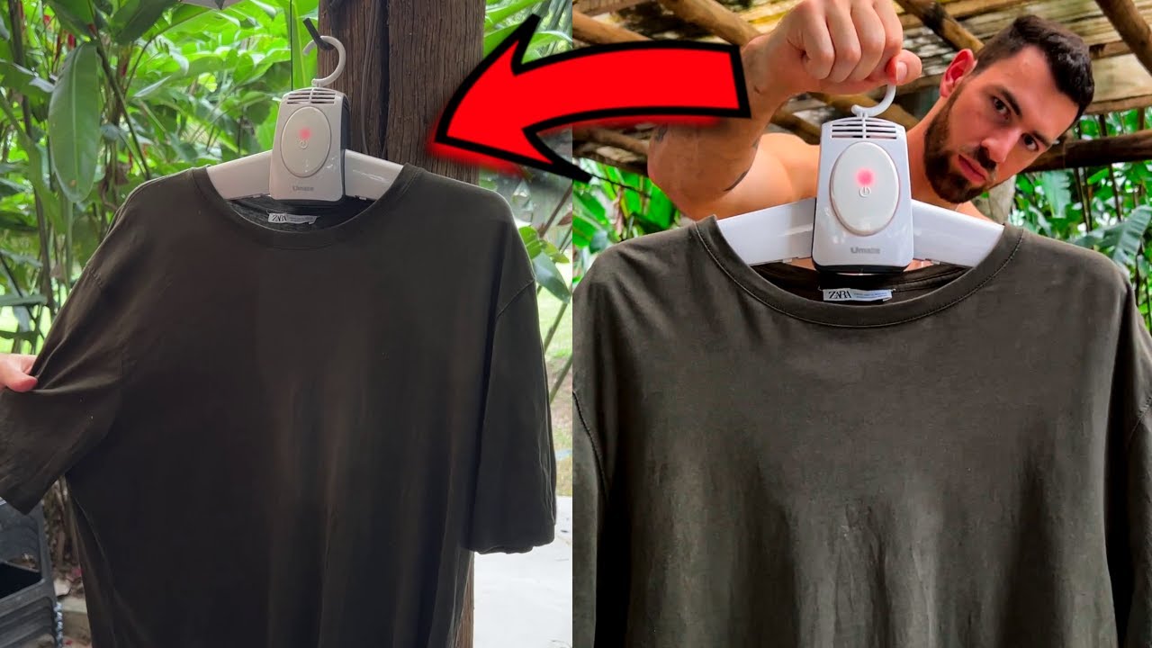 This drying hanger wants to PUT laundries out of business worldwide! 😵