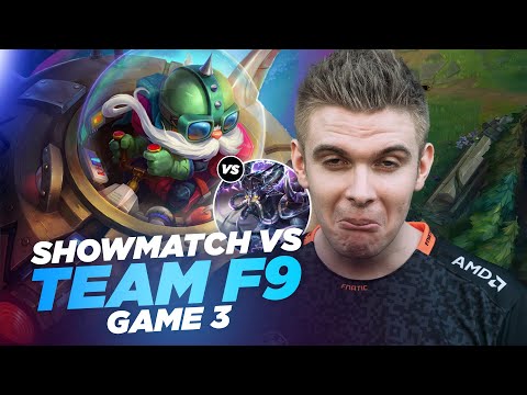 RHOBALAS : GAME 3 SHOWMATCH VS TEAM F9 - CORKI VS KASSADIN | LOL FR
