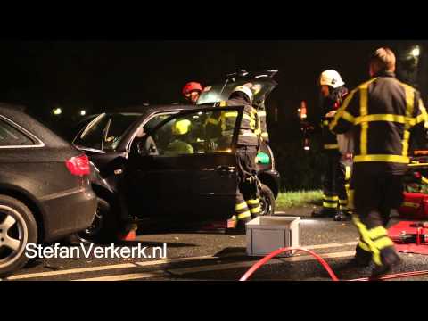 Drie gewonden bij ongeval Zuiderzeestraatweg Wezep - ©StefanVerkerk.nl