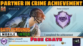 HOW TO COMPLETE PARTNER IN CRIME ACHIEVEMENT IN BGMI | GET PARTNER&#39;S EXCLUSIVE TITLE | BGMI | PUBG