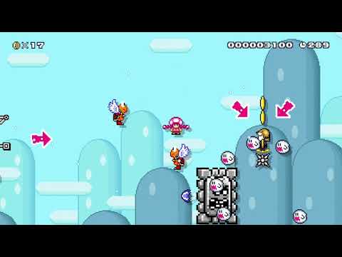 The Cave In The Snowy Mountains by RandalPoo - Super Mario Maker 2 - No Commentary 1bz