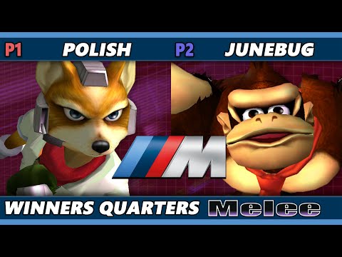 M Series 8  - Polish (Fox, Peach) Vs. Junebug (Donkey Kong) Smash Melee - SSBM