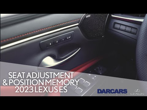 How to Find the Perfect Seat Position in the 2023 Lexus ES
