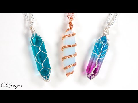 3 easy ways to wrap a crystal tutorial 😃