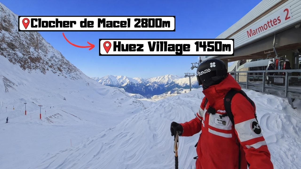 Skiers Navigate Sastrugi Formations on Red Run