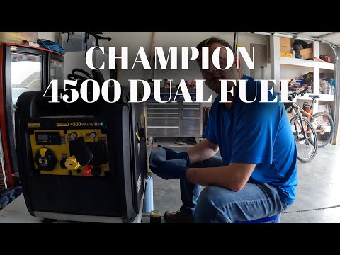 Champion 4500 Watt Dual Fuel Generator 1 year review and maintenance