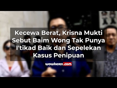 Krisna Mukti Diperiksa Sebagai Saksi Kasus Dugaan Penipuan Baim Wong