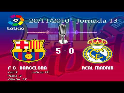 REMEMBER WHEN? Barça 5 - 0 Real Madrid. Jornada 13 Lliga 2010-2011