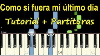 MI ULTIMO DIA TERCER CIELO Piano Tutorial Cover Facil + Partitura PDF Sheet Music Easy Midi