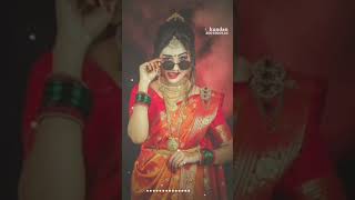 Marathi love song whatsapp status video ||Marathi girl in saree status for whatsapp || school status