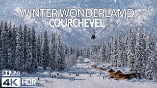 COURCHEVEL, FRANCE 4K 🏔️ The Ultimate Billionaire’s Winter Paradise & Scenic Relaxation Film