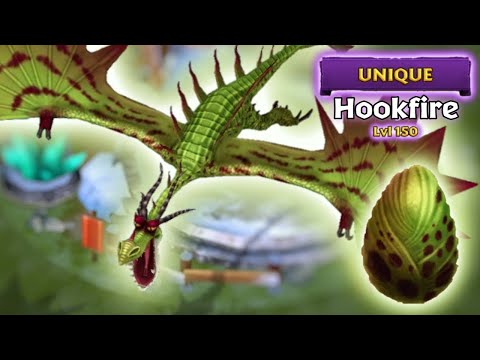 Hookfire (New Unique Monstrous Nightmare) Max Level 150 Titan Mode | Dragons: Rise of Berk