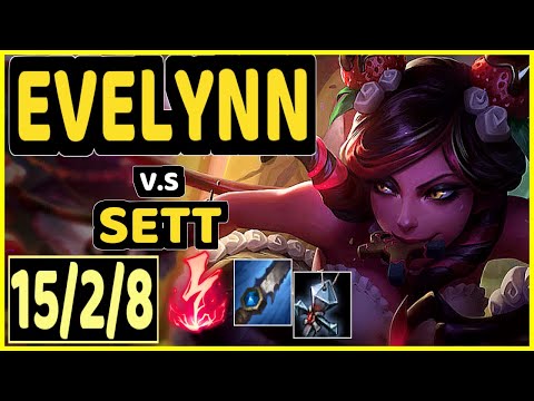 INSPIRED (EVELYNN) vs SETT - 15/2/8 KDA JUNGLE CHALLENGER GAMEPLAY - EUW