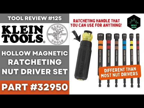 Klein HOLLOW & Magnetic Nut Driver Set with Ratcheting Handle #tools #klein #electrical #hvac