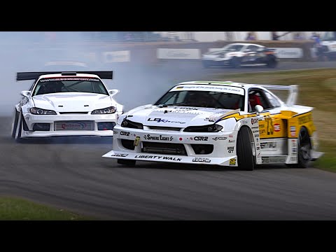 The most EPIC Drift Cars & Drivers at Festival of Speed | SC Huracan, 4-Rotor S15, V8 GT-R, 2JZ M3