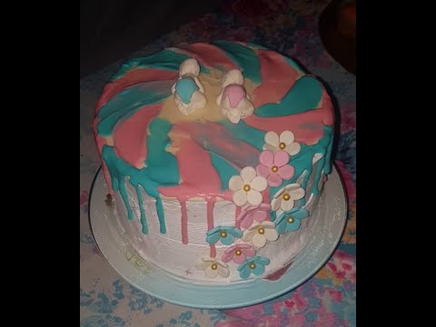#babyshowercakemaking #inlawskitchenwithsidra   baby shower cake | Guess who is mommy to be🥰🤔