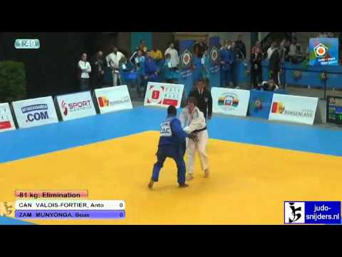 Judo 2012 World Cup Oberwart: Valois-Fortier (CAN) - Munyonga (ZAM) [-81kg]
