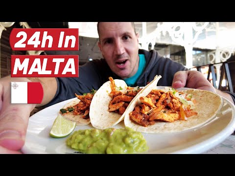24 Hours FOOD TOUR Of VALLETTA - Street Food In Malta