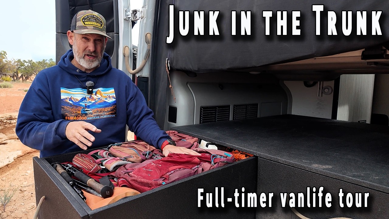 Our Van's Rear Gear Setup – What We Actually Bring for International Overlanding