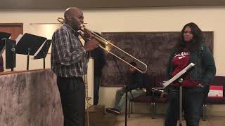 Ron Westray rehearsal on Come Sunday