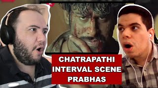 Chatrapathi Powerful Interval Scene | Prabhas, S S Rajamouli | Foreigner Reaction