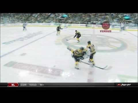 Dennis Seidenberg drills Martin St. Louis in Game 7 5/27/11