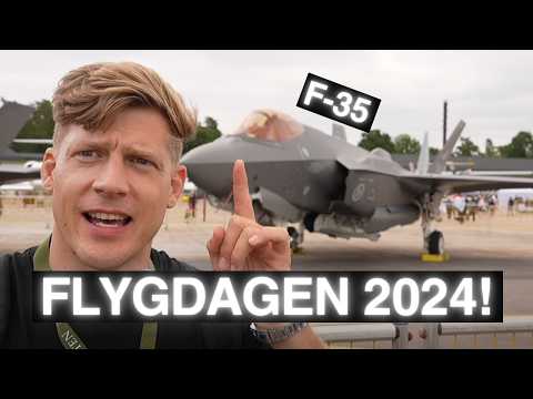 Besöker FLYGDAGEN 2024 - GRIPEN F-16 F-35 - Uppvisningspiloter!