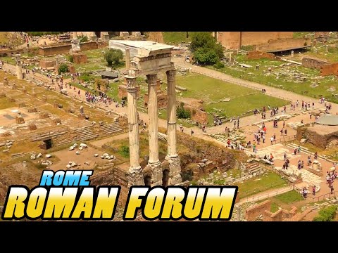 ROMAN FORUM - Forum Romanum - Rome Italy (4k)