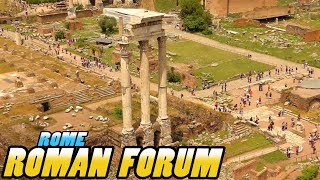 ROMAN FORUM - Forum Romanum - Rome Italy (4k)