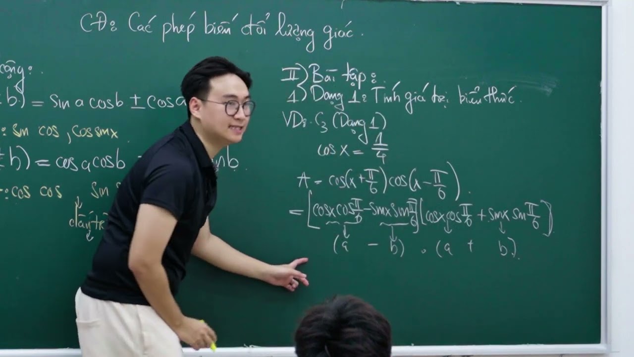 CÁC PHÉP BIẾN ĐỔI LƯỢNG GIÁC BUỔI 1 (CÔNG THỨC CỘNG . GÓC NHÂN ĐÔI)