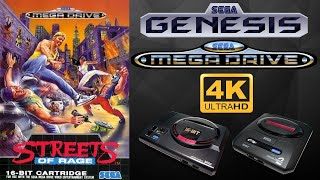 Streets of Rage 1991 - (Sega Genesis / Sega Mega Drive) - Longplay / Walkthrough - (2160p UHD 4K) 🔴