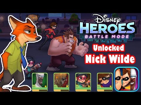Disney Heroes: Battle Mode Unlocked Nick Wilde Walkthrough Gameplay