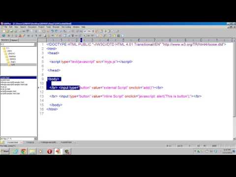 Html And Html 5 Tutorial Introduction About Java Script External And Inline Java Script