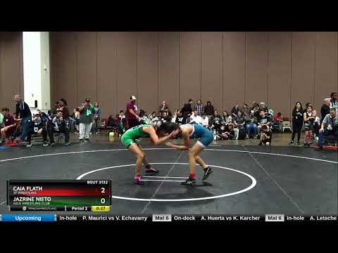 Middle School Girls 105-110 Jazrine Nieto Azle Wrestling Club Vs Caia Flath 3F Wrestling
