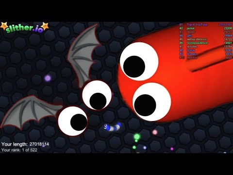 Slither.io A.I BAT SKIN vs GIANT Pro Snakes - Epic Skin Slitherio Vip Gameplay - WORLD RECORDS