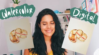 How I sell my Watercolor illustrations on Etsy using iPad Pro!